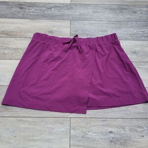 Women's skort with zipper pockets size xxl 2xl fuchsia skirt shorts